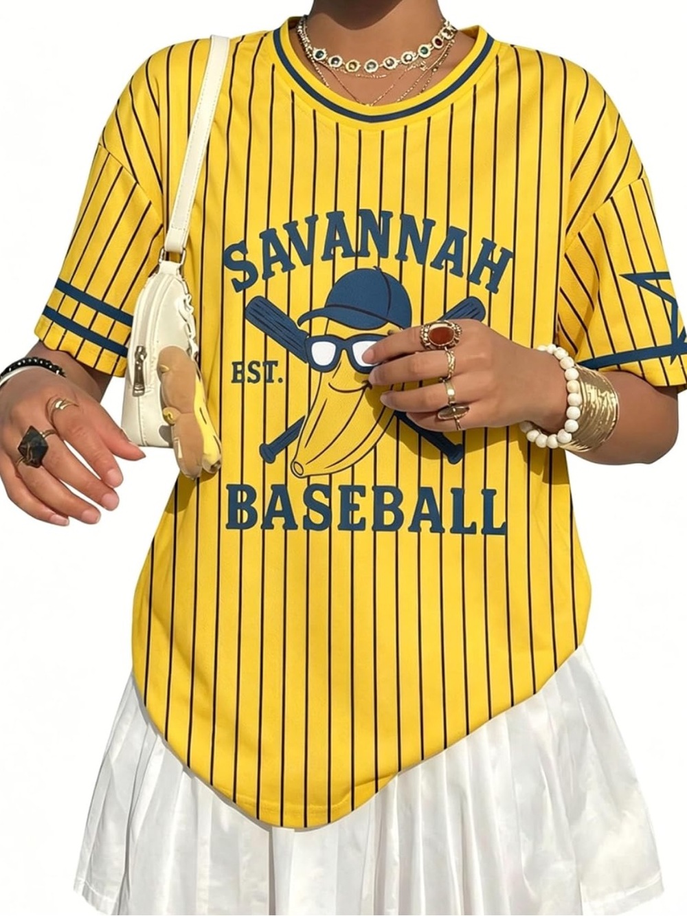 🍌⚾️ SGYHO Savannah Bananas Women’s Baseball Jersey/Top - 2XL ⚾️🍌